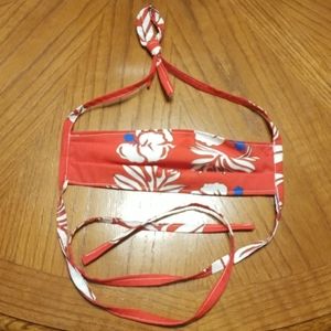 Retro Hawaiian print face mask